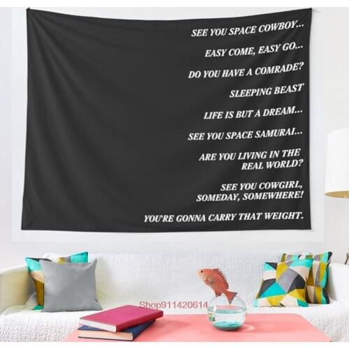 Cowboy Bebop Closing Titles tapestry Cover Beach Towel Picnic Yoga Mat Home Decoration Wall Hanging