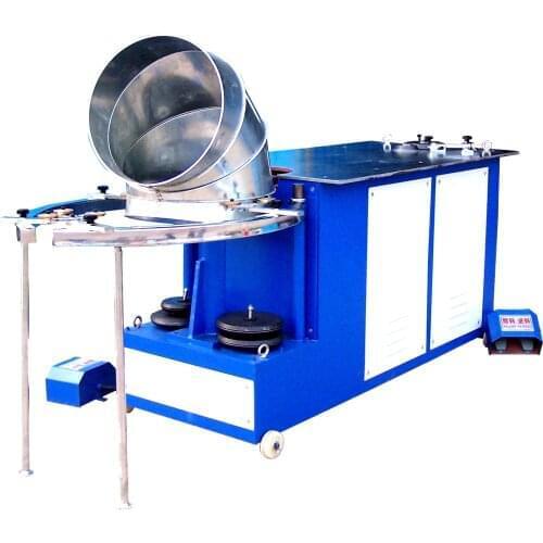 Round Duct Elbow Making Machine, Automatic horizontal Shrimp Bending Machine for Air Duct Making