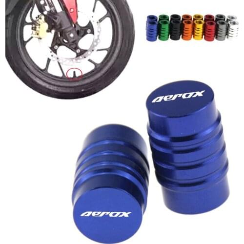 Wheel Tire Valve caps CNC Aluminum Airtight Covers For Yamaha Aerox 155 2017 2018 Aerox155 NVX155 Motorcycle Accessories Parts