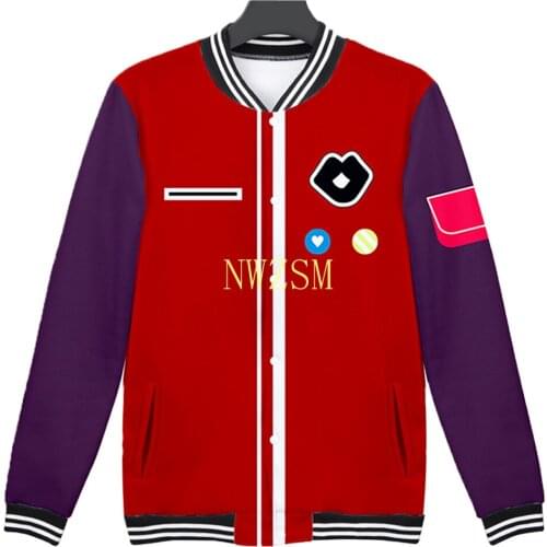 Wonder Egg Priority Kawai Rika Cosplay Print Baseball Uniform Jacket Sweatshirt Men Women Casual Coat