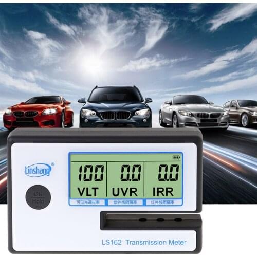 LS162 Window Tint Meter Solar Film Transmission Meter VLT UV IR Rejection Tester