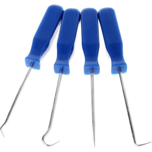 4pcs/set Car Pick and Hook Set Automotive O Ring Oil Seal Gasket Puller Remover Craft Hand Tool