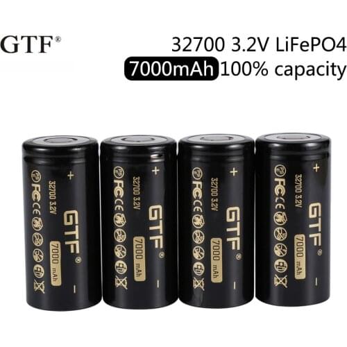 2020 New GTF 3.2 V 32700 6500mah 7000mAh battery LiFePO4 35A 55A High Power Maximum Continuous Discharge Battery