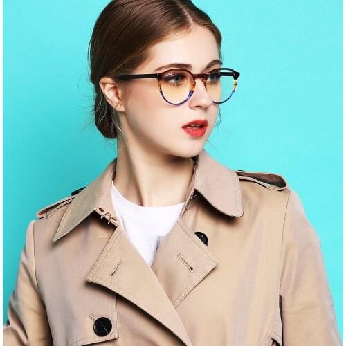 2019 New Design Handmade Acetate Glasses Fashion Colors Eyewear Frames Spectacle Prescription Anti Blue Light Blocking Glasses