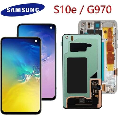 ORIGINAL SUPER AMOLED LCD For SAMSUNG Galaxy S10E G970F/DS G970U G970W SM-G9700 Display Touch Screen Digitizer Replacement