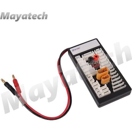 PCB Lithium Battery Parallel Charging Plate XT90/60 T-plug banana head Support up to 6 3s batteries Balanced Charging Board
