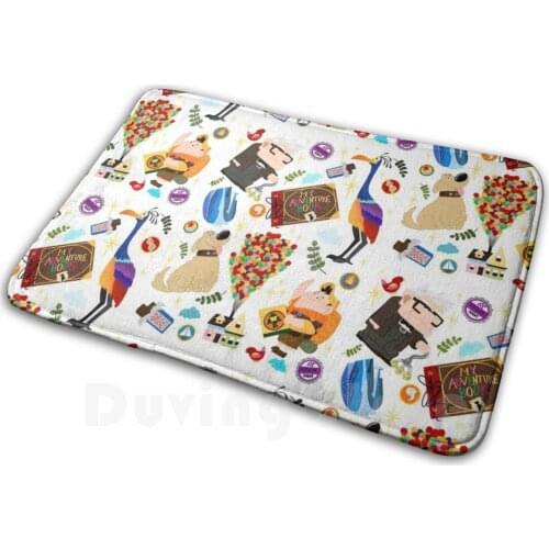 Adventure Is Out There! Soft Non-Slip Mat Rug Carpet Cushion Up Dug Kevin Carl Russel Balloons Grape Soda Pixar Pier