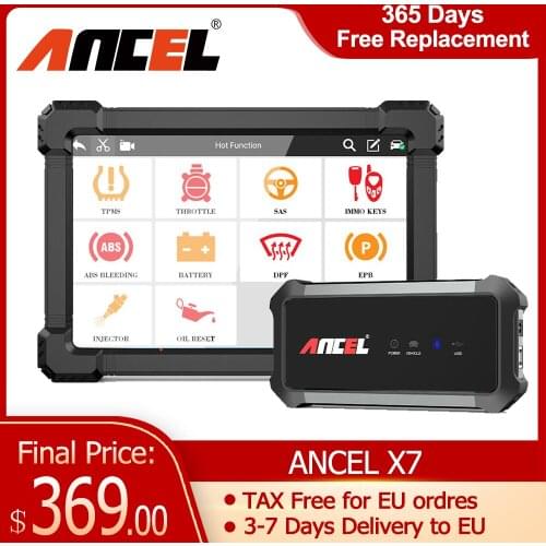 ANCEL X7 Auto Car Scanner Professional OBD2 WIFI ABS Oil EPB DPF Reset OBD2 Scanner Automotive Multilingual Free Update Lifetime