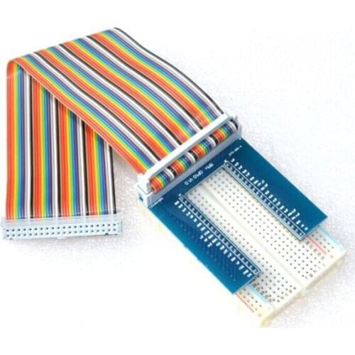 Raspberry Pi 3 Gpio Expansion Board/Raspberry Pi B+ Gilded Version GPIO Adapter Plate 6+40 Pin Cabble+400 Pts Breadboard