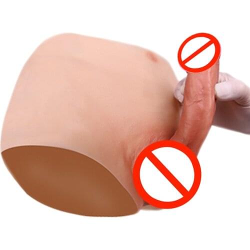 Realistic Huge Silicone Strap On Dildo Panties Male Masturbation ,Penis Men and Women Lesbian Strapon Dildo Panties