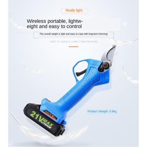 Gardening Electric Scissors Pruning Branches Charging Mode Trees Large Opening Lightweight Wireless Detachable Alloy Steel Quick