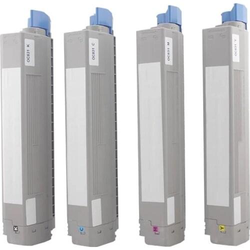 Compatible OKI C831 C841 Color Toner Cartridge Used for OKI C831 C811DN C831DN 44844508 /7/6/5 KCMY Toner Kit