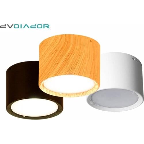 Modern ceiling lamp 5W 12W Wooden Ceiling lights Surface Mounted led light lamp for Kitchen Living Room light fixtures