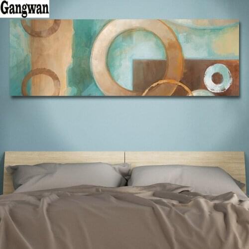 Modern Circle Abstract Long 5D Diamond Pattern Rhinestone Needlework Diy Diamond Painting Cross Stitch Diamond Embroidery decor