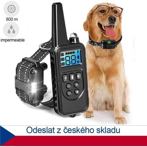 800M dog supplies Chargable training collar training dog snack bag accessories shock vibration pet barking device free shipping