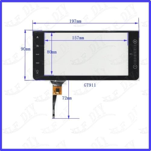 ZhiYuSun Freeshipping YH-6.95-FPC 197*90compatible 6.95inch Capacitive screen glass For GPS CAR 197mm*90mm GT911