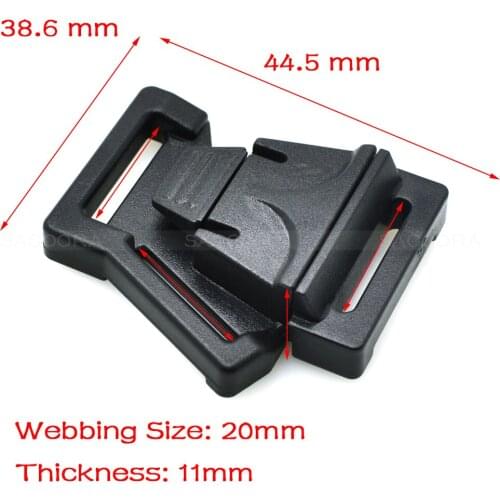 1000pcs/pack Pack 3/4"(20mm) Side Release Buckle for Outdoor Sports Bags Students Bags Luggage