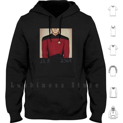 2364 Hoodie Long Sleeve Tea Early Grey Hot Starship Scifi Tv Engage Picard Captain 1989 Taylor Album Cover Album Art