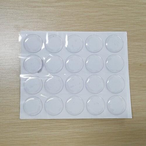Patch Dots 3D 40Pcs Crystal Round Epoxy Resin Bottle DIY Crafting Bottle Cap Stickers 25MM Transparent Self Adhesive