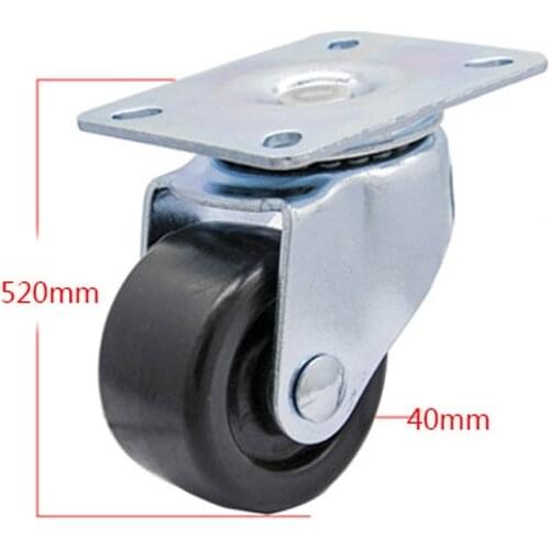 5pcs 40mm rubber table and chair furniture tool cart rack shelf hanger universal solid rubber wheel