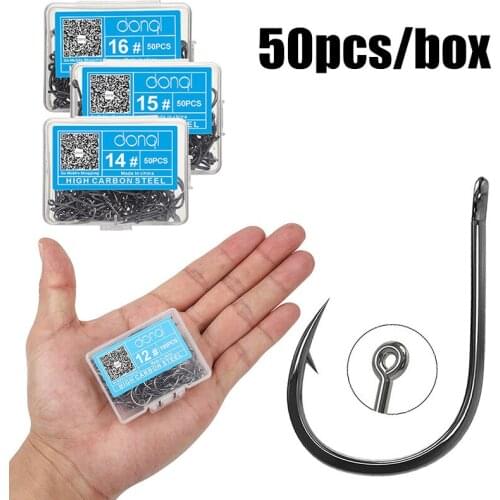 50pcs High Carbon Steel Barbed Hooks Fish Hook Barb Set Of Accessories Sea Feeder For Fishing Hook Fishery Weight Carp Tackle