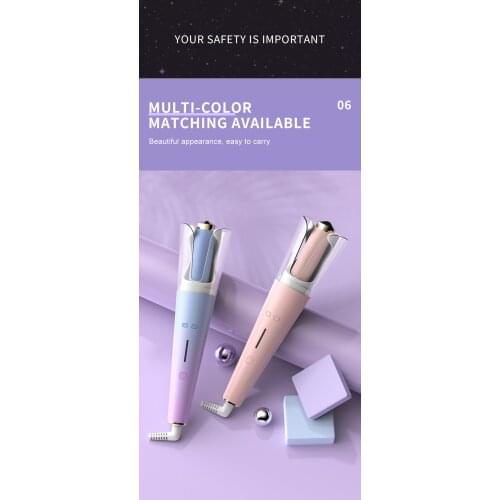 Rose-shaped Multi-Function LCD Curling Iron Professional Hair Curler Styling Tools Curlers Wand Curl Automatic Curly Air free 05
