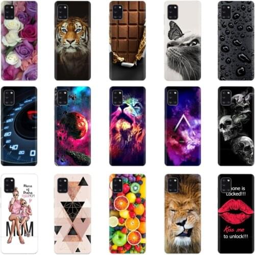 6.4" for Samsung A31 SM-A315F Case Cover for Samsung Galaxy A31 Case Silicone Soft TPU Protective Bag Cover Coque Bumper Carcasa