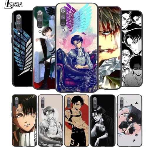 Attack on Titan Levi·Ackerman For Xiaomi Mi 11i 11 10T 10 9T 9 A3 8 Lite CC9 SE Note10 Lite Ultra Pro Black Phone Case