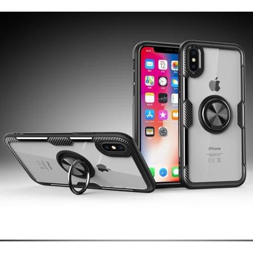 HereCase For iphone 7 Plus Case 360 Cover Case For iphone XS Max 6 6S 8 Plus X XR 10 Case Magnetic Phone Stand Shockfproof shell