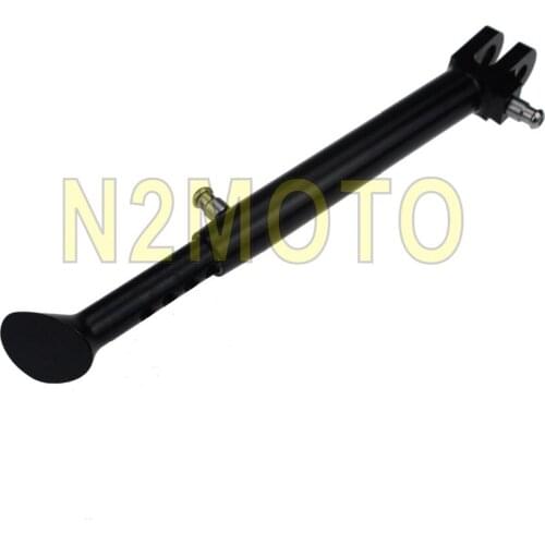 Black Motorcycles CNC Aluminum Adjustable Kickstand for 2008-2012 Kawasaki ZX-10R ZX10R Side Stands Support