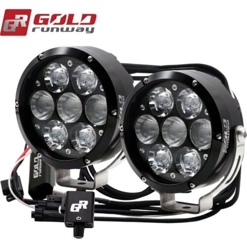 GOLDRUNWAY GR-70X KITS Chips LED 7500 Lumen 6000K Strobes motorcycle led light bar