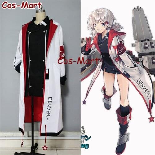 Hot Game Azur Lane USS Denver Cosplay Costume Fashion Handsome Combat Uniform Activity Party Role Play Clothing Custom-Make Any