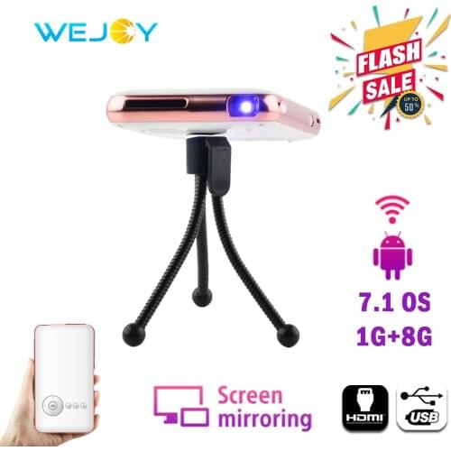 Wejoy Mini Projector DL-S6+ 32G Android Pocket Mobile Projector Phone WIFI Video Pico Portable Projecteur mini projetor portátil