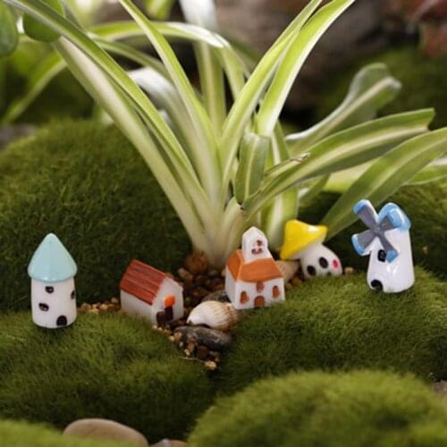 Mini Craft Church Castle Miniature Home Decor DIY Crafts Garden Ornament Landscape Diy Terrarium Ornaments Accessories Church