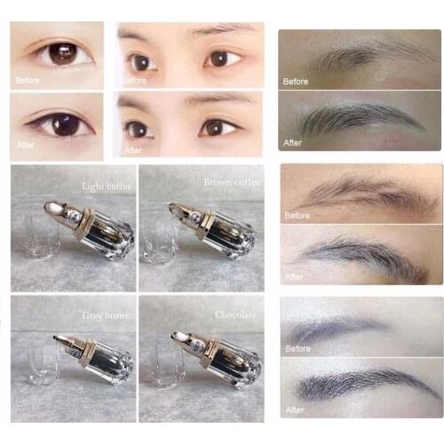 7 Colors Eyebrown Tattoo Plant Pigment Set Kits Body Paint 12ml Professional Beauty Permanent Makesup Paints