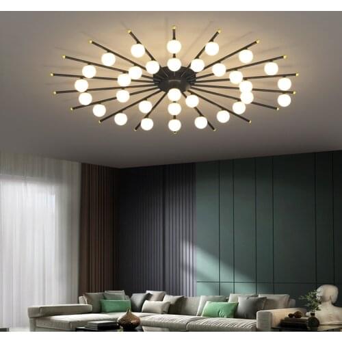 Novelty table tennis shape Ceiling Chandelier lighting LED indoor lighting Modern living room Home decoration lights
