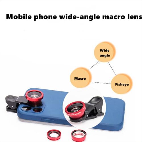Fish Eye Lens Wide Angle Macro Fisheye Lens Zoom for Iphone 12 11 XS MAX X Mobile Phone Camera Lens Kit Ojo De Pez Para Movil