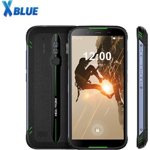 Original HOMTOM HT80 IP68 Waterproof Smartphone 4G LTE Android 9.0 5.5" 18:9 HD+ MT6737 NFC Wireless charge SOS Mobile phone