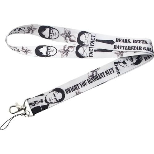 ZF577 1pcs High Quality The Office TV Show Lanyards For ID Card Pass Gym Mobile Phone USB Badge Rope Chain Necklace