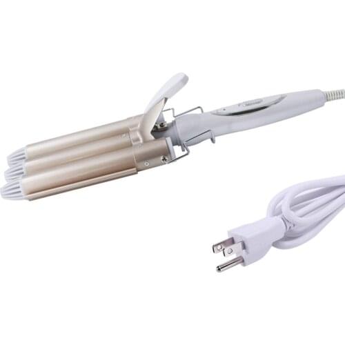 Professional Water Ripple Triple Barrel Big Curler Stick Adjustable Roller Tube Small Wave Corn Perm Splint Hair Styling Tool