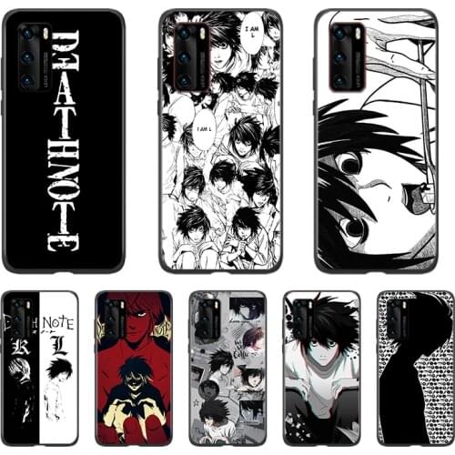 Silicone Cover Anime Manga Death Note Ryuk For Huawei P40 P30 P20 P10 P9 P8 Lite E Pro Plus mini 2019 Black Soft Phone Case