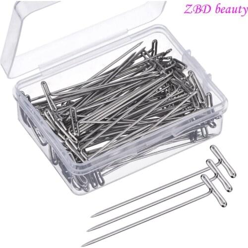 51mm Long T-pin For Wig Making And Display, For Fixing The Wig On The Wig Display Head 50 Pieces Of High-quality Hair Tools