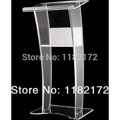 Unique design acrylic lectern podium/acrylic podium pulpit lectern free shiping