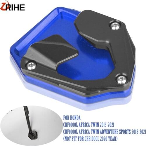Motorcycle Kickstand Extension Side Stand Enlarge Fot Peg For Honda CRF1000L Africa Twin CRF 1000 L Adventure Sports 2018-2021