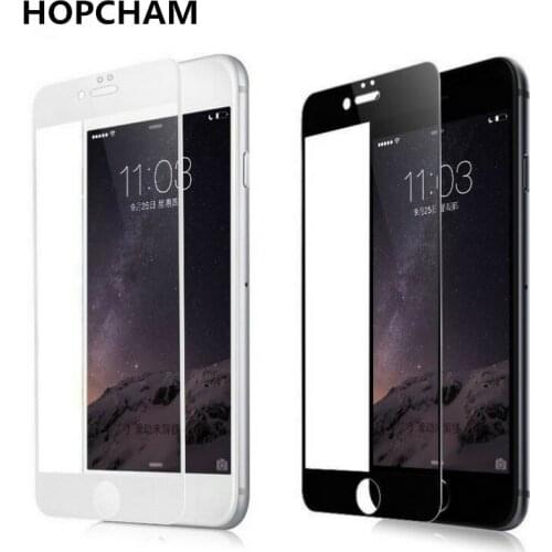 Full Cover black/white Tempered Glass Screen Protector For iphone XS Max XR 6s Glass HD Toughened Protective Film free shipping