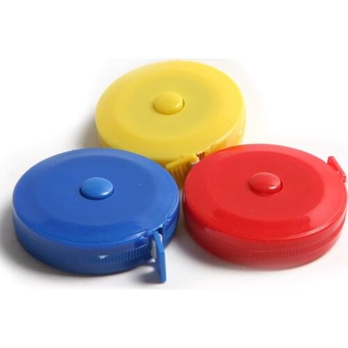 1pcs-6pcs A Lot 1.5m 60 inch ABS+PVC English Metric Retract Ruler for Sewing Measuring Clothing Dieting Tape Measure