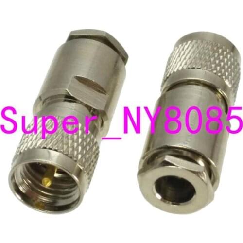 1Pcs Mini UHF miniUHF Male Plug Clamp RG58 LMR195 RG142 Cable RF Coaxial Connector
