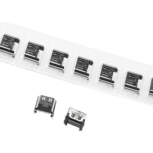 100pc HDMI-compatible Port for Play station 4 PS4 Micro USB Display Socket Interface Charging Connector Replacement Console Part