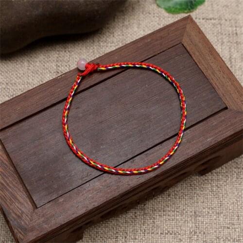 1000 Fashion Simple Color Ropes Symbolize Eternal Love Ladies Bracelets Lucky Blessings Red Rope Bracelets Couple Gift Wholesale