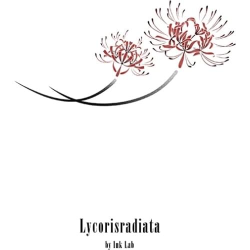 115MM×45MM Bian Flower Tattoo Sticker Waterproof Mens and Womens Long-lasting Manzhusha Huagoth Clavicle